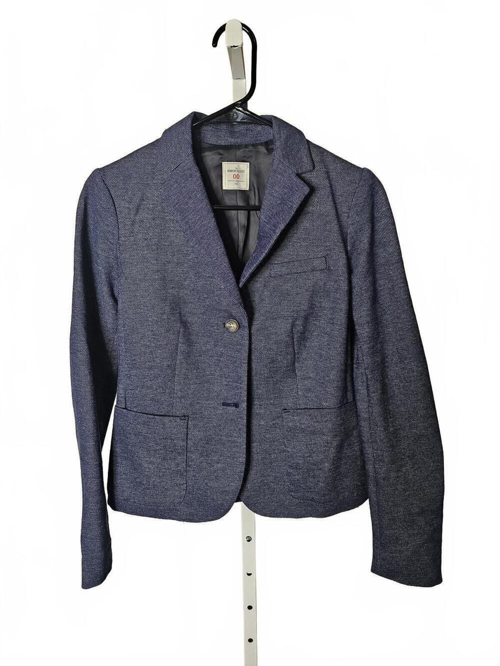 Gap The Modern Blazer Size 00 Blue